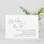 Modern Wedding Elopement, Oh ja, dat deden we Kaart (Staand voorkant)