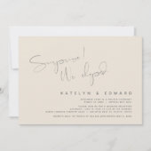Modern Wedding Elopement, Verrassing, we hielpen Kaart (Voorkant)
