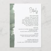 Modern wedding Enclosure Card  Details. Informatiekaartje (Voorkant)