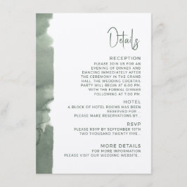 Modern wedding Enclosure Card  Details. Informatiekaartje