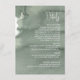 Modern wedding Enclosure Card  Details. Informatiekaartje