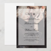 Modern Wedding Engagement Party | Fotobedekking Kaart (Voorkant / Achterkant)