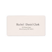Modern Wedding Etiket (Voorkant)