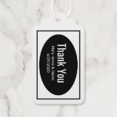Modern Wedding Favor Bedankt Cadeaulabels (Achterkant)