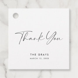 Modern Wedding Favor Label