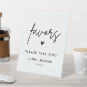 Modern Wedding Favors | Neem een Reclamebord Met Voetstuk (Insitu)