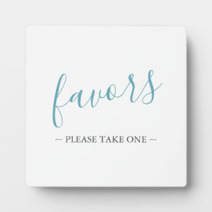 Modern Wedding Favors Sign Fotoplaat