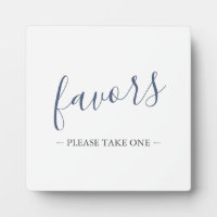 Modern Wedding Favors Sign