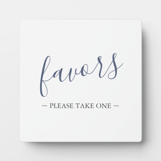 Modern Wedding Favors Sign Fotoplaat (Voorkant)