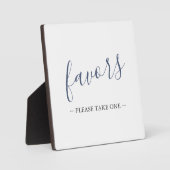 Modern Wedding Favors Sign Fotoplaat (Voorkant)