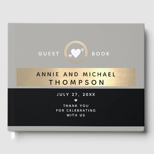Modern Wedding Gastenboek (Voorkant)