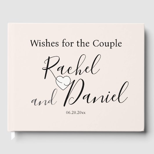 Modern Wedding Gastenboek (Voorkant)