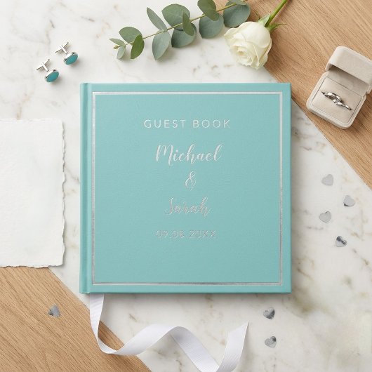 Modern Wedding Guest Book, Minimalist Custom Gastenboek