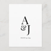 Modern Wedding Guest Information Kaart (Achterkant)