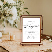 Modern Wedding Guest Tree vingerafdruk teken Poster