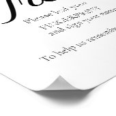 Modern Wedding Guest Tree vingerafdruk teken Poster (Hoek)