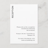 Modern Wedding Informatiekaartje (Voorkant)