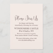 Modern Wedding Informatiekaartje (Voorkant)