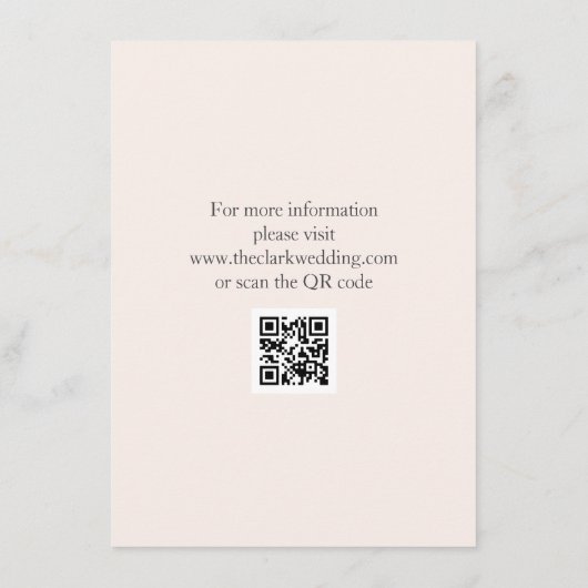Modern Wedding Informatiekaartje (Achterkant)