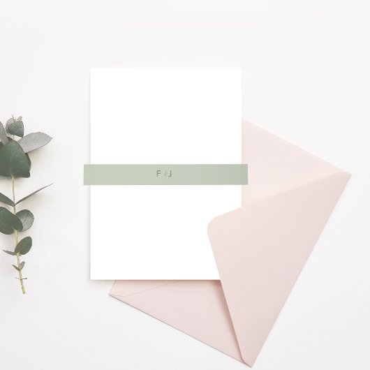 Modern Wedding Invitation Band | lichtwijze Uitnodigingen Wikkel