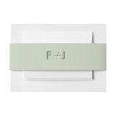 Modern Wedding Invitation Band | lichtwijze Uitnodigingen Wikkel (Voorkant Voorbeeld)