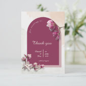 Modern Wedding invitation Bedankkaart (Staand voorkant)