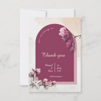 Modern Wedding invitation Bedankkaart