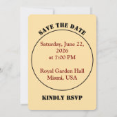 Modern Wedding Invitation | Editable Design Kaart (Achterkant)