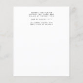 Modern Wedding Invitation Flyer (Achterkant)