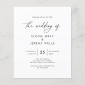 Modern Wedding Invitation Flyer (Voorkant)