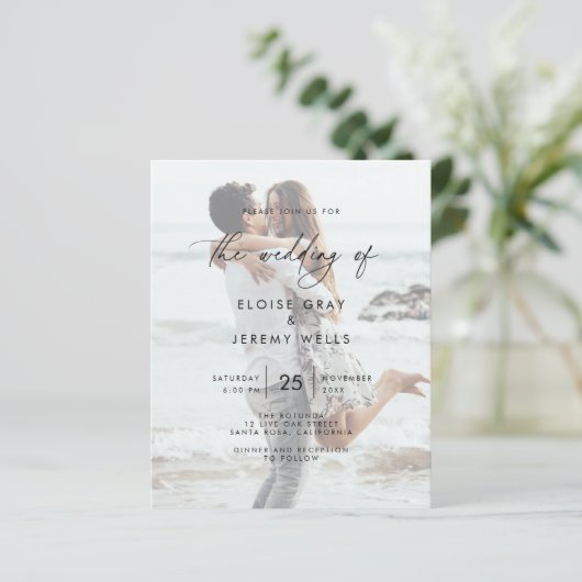 Modern Wedding Invitation Flyer (Staand voorkant)
