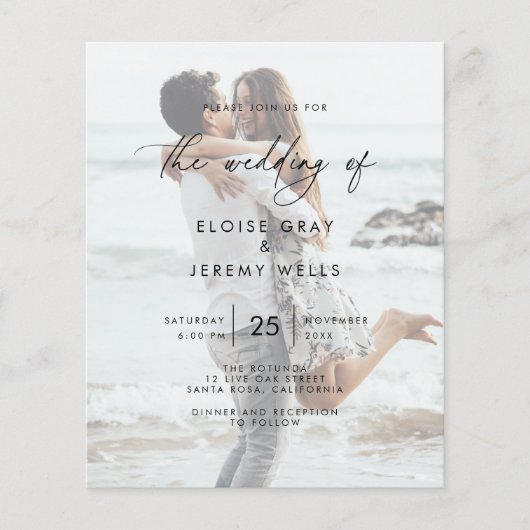 Modern Wedding Invitation Flyer (Voorkant)