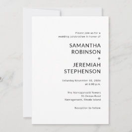 Modern Wedding Kaart