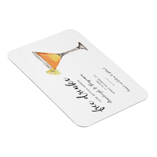 Modern Wedding Keepsake Save the Date Aankondiging Magneet (Rechterzijde)