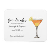 Modern Wedding Keepsake Save the Date Aankondiging Magneet (Horizontaal)