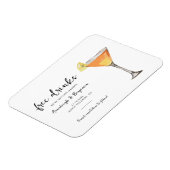 Modern Wedding Keepsake Save the Date Aankondiging Magneet (Linkerzijde)