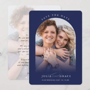 MODERN WEDDING koppel fotoboografie navy Kaart