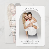 MODERN WEDDING koppel lijst kalligrafie Kaart (Voorkant / Achterkant)