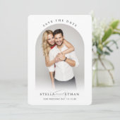 MODERN WEDDING koppel lijst kalligrafie Kaart (Staand voorkant)