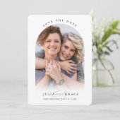 MODERN WEDDING koppel lijst kalligrafie Kaart (Staand voorkant)