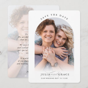 MODERN WEDDING koppel lijst kalligrafie Kaart