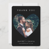 MODERN WEDDING koppel lijst zwart Kaart (Voorkant)