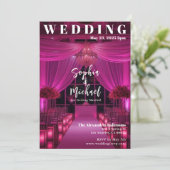 Modern Wedding Magazine Hoesje-roze Kaart (Staand voorkant)