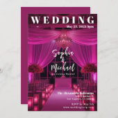 Modern Wedding Magazine Hoesje-roze Kaart (Voorkant / Achterkant)