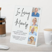 Modern Wedding Memorial Specialized Photo Collage Reclamebord Met Voetstuk (Insitu)