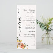 Modern  Wedding Menu (Staand voorkant)