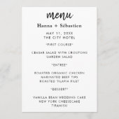 Modern Wedding Menu (Voorkant)