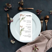 Modern  Wedding Menu
