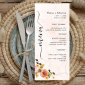 Modern  Wedding Menu
