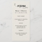 Modern  Wedding Menu (Voorkant)
